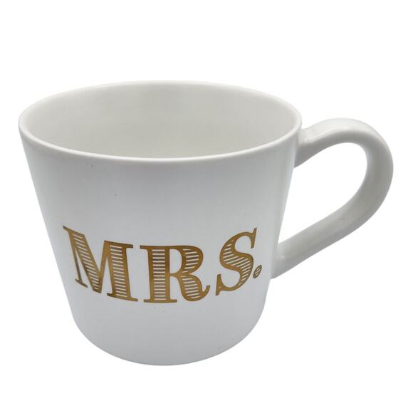 NEW Mrs. Threshold Stoneware Coffee Tea Mug Engagement Wedding Gift, Bride to Be - Picture 1 of 6